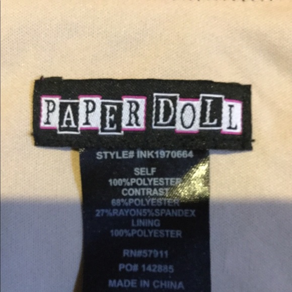 Paper Doll Dress Size Medium - Picture 6 of 6